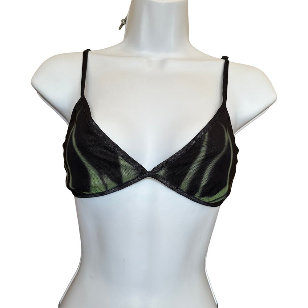 Superdown Black Flare Pant Set SMALL Crop Top Flames Coachella Festival $88 NEW - Picture 9 of 12